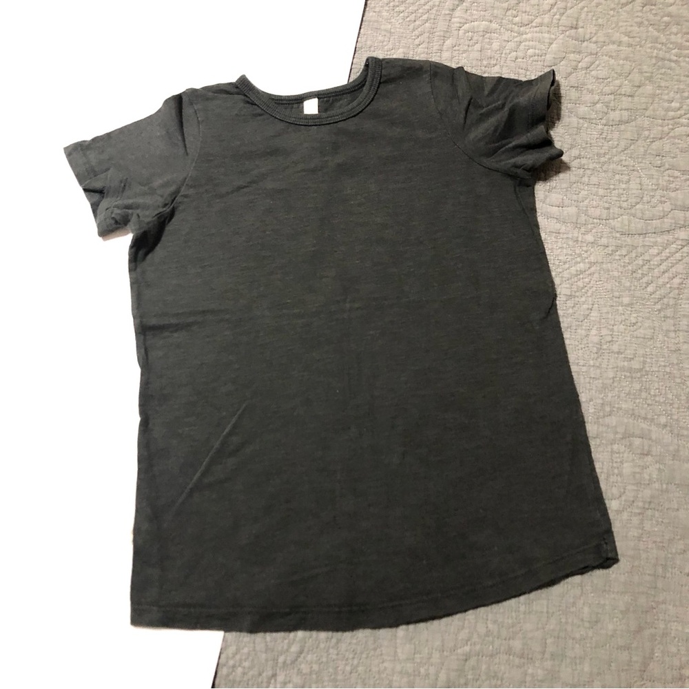 CHILDHOODS Charcoal Cotton Tee • 7/8 Unisex